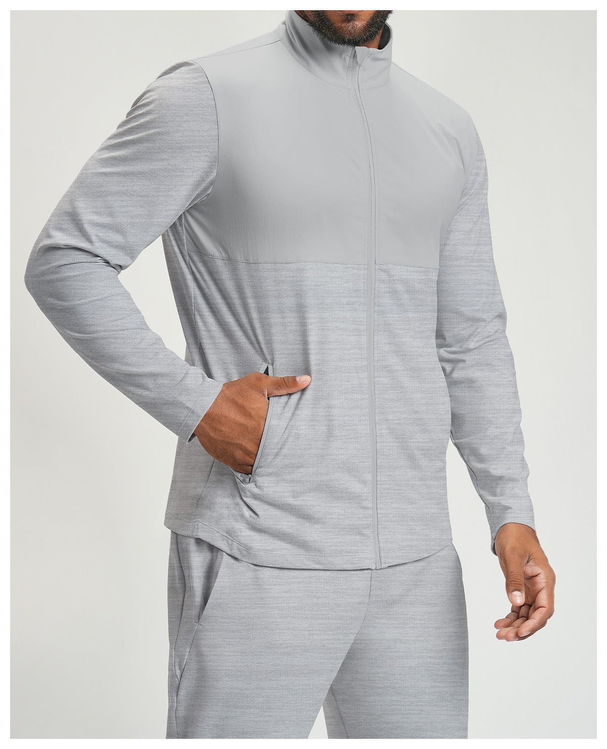 Men's Full Zip Athletic Training Jacket-thumbmail-25