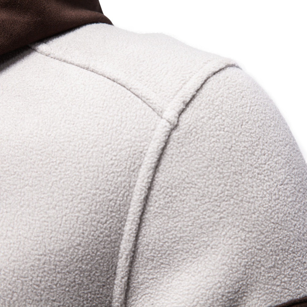 Men's Colorblock Fleece Full Zip Hoodie-thumbmail-3