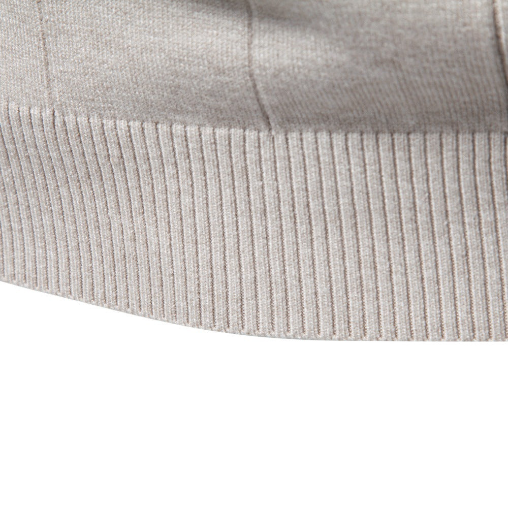 Men's Ribbed Slim Fit Turtleneck Sweater-thumbmail-4