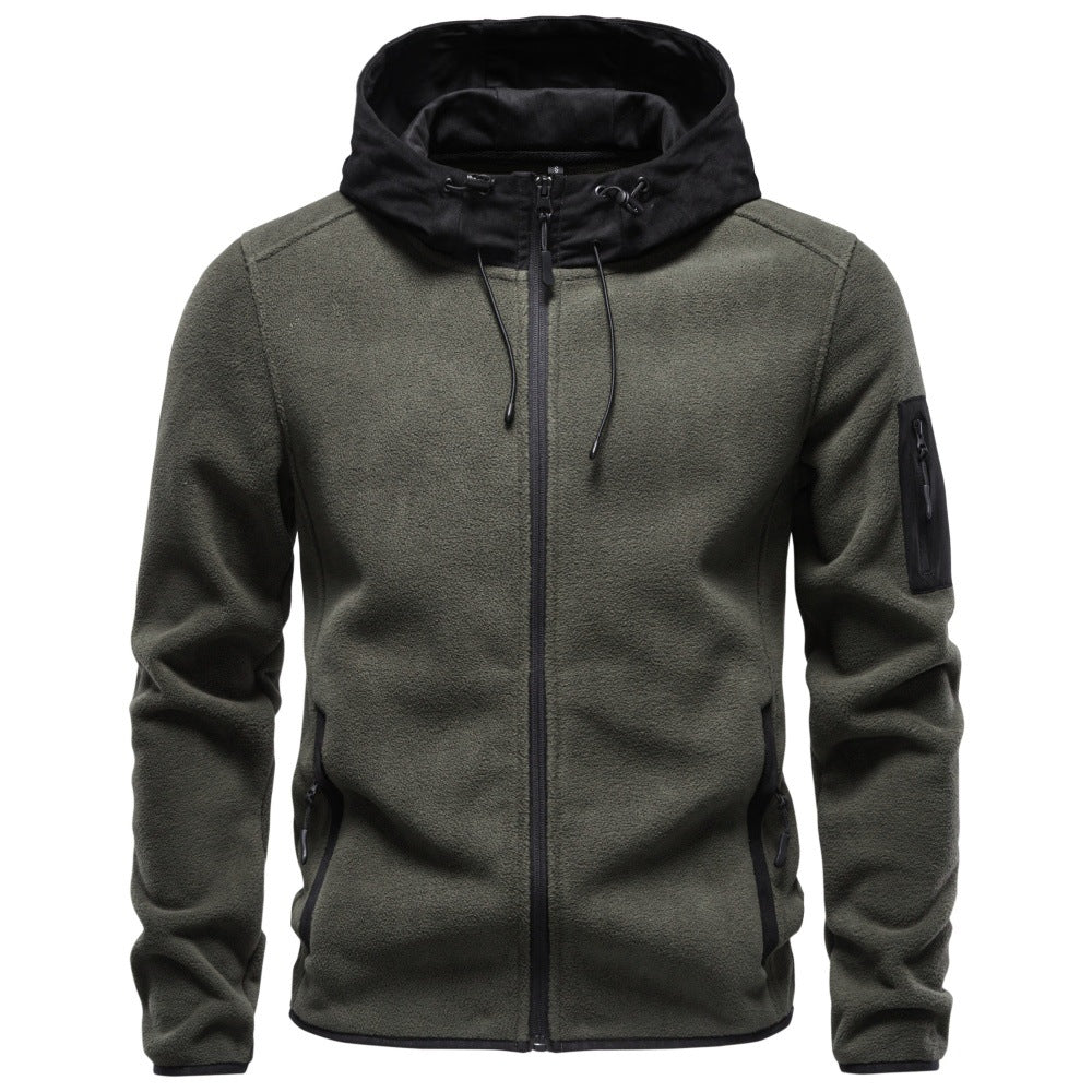 Men's Colorblock Fleece Full Zip Hoodie-thumbmail-8