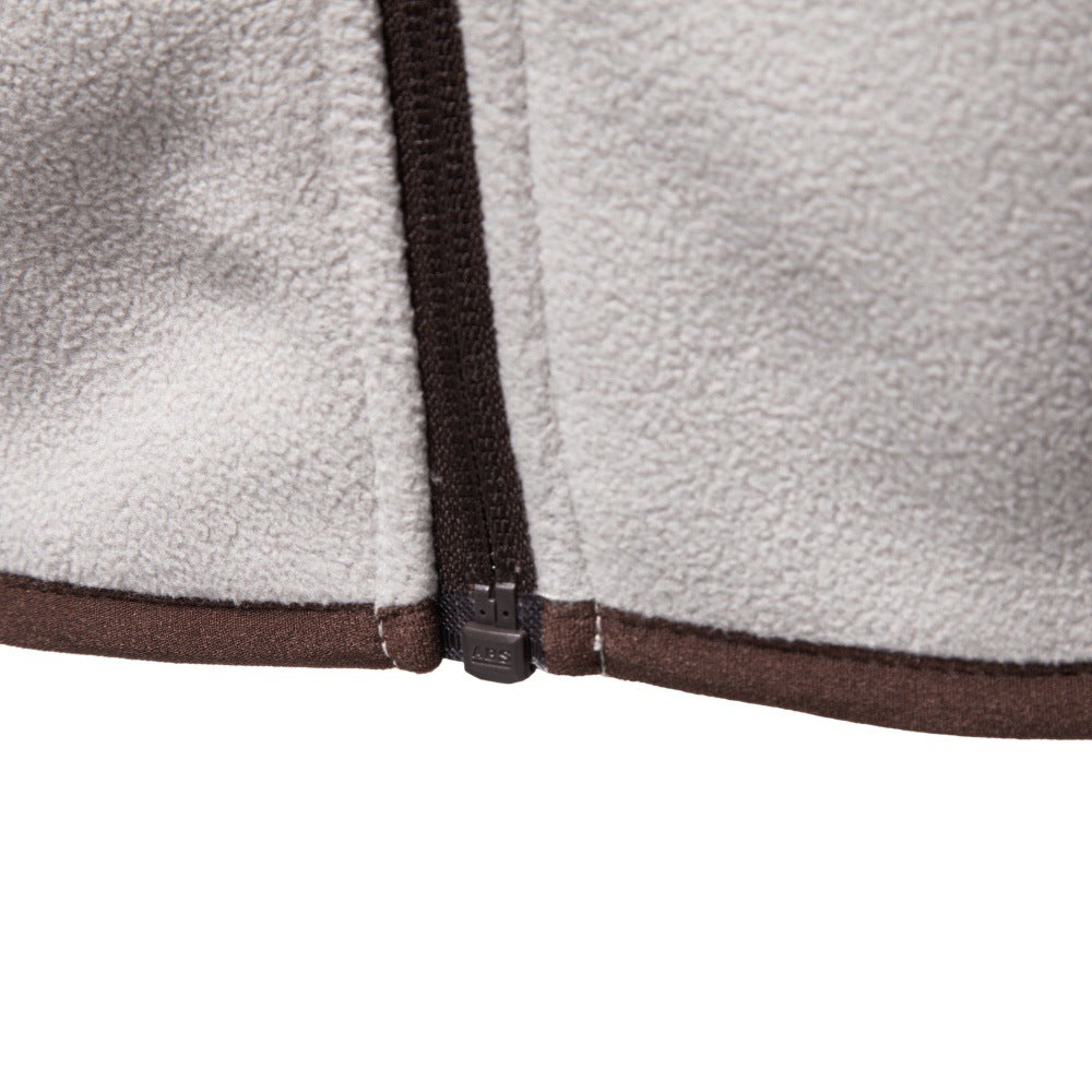 Men's Colorblock Fleece Full Zip Hoodie-thumbmail-19