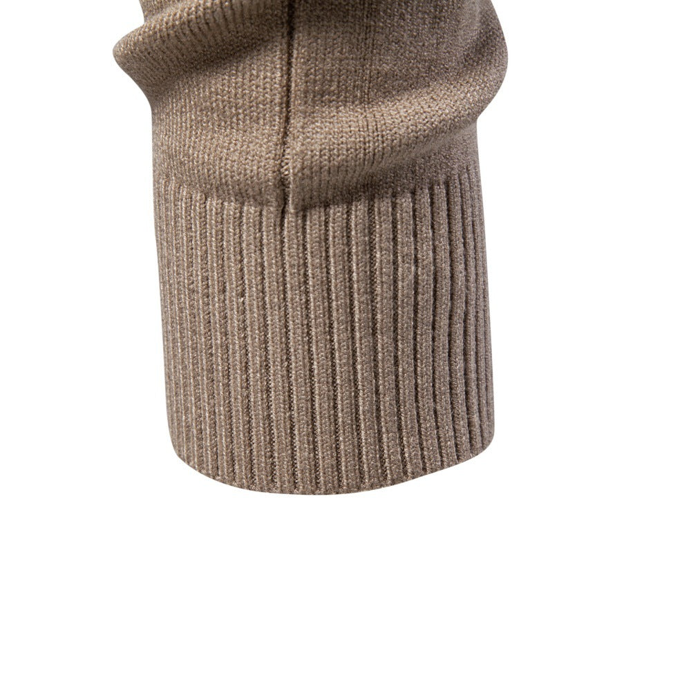 Men's Ribbed Slim Fit Turtleneck Sweater-thumbmail-21