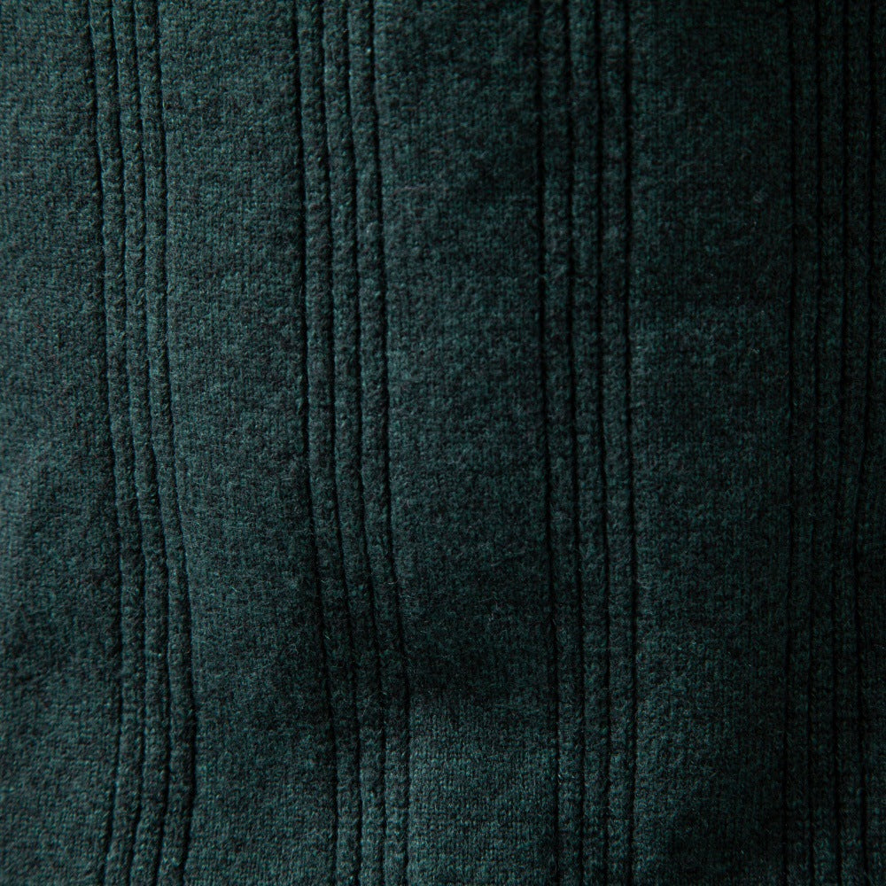 Men's Ribbed Knit Long Sleeve Polo Sweater-thumbmail-26