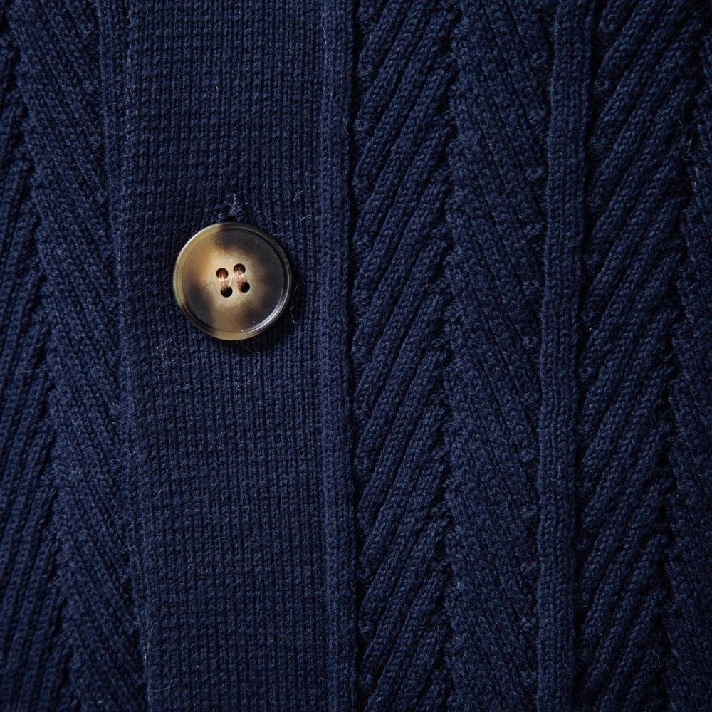 Men's Textured Knit Button Cardigan-thumbmail-3