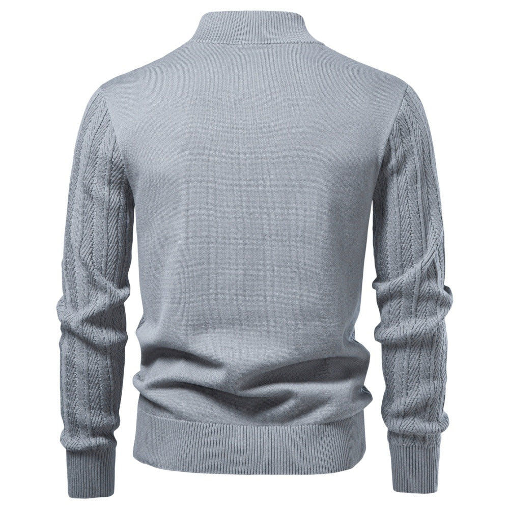 Men's Textured Knit Button Cardigan-thumbmail-10