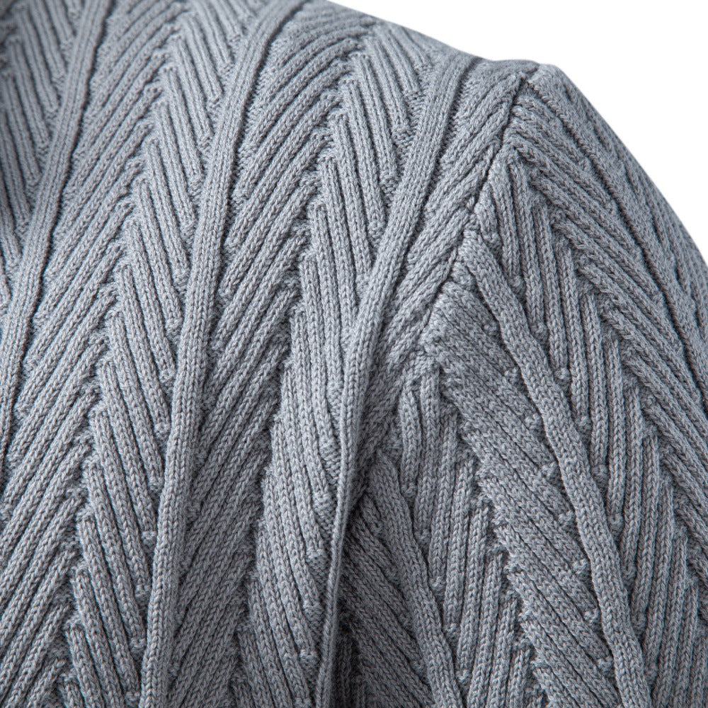 Men's Textured Knit Button Cardigan-thumbmail-11