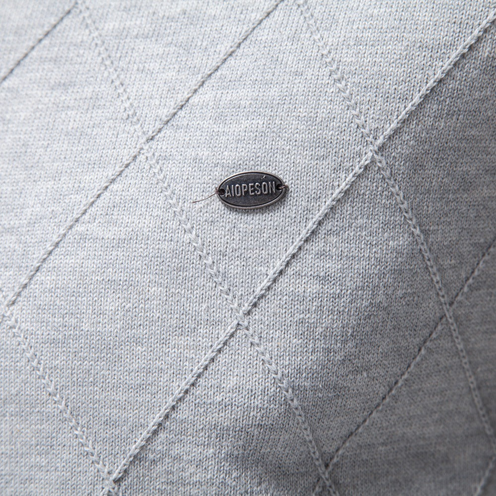 Men's Diamond Knit Quarter Zip Sweater-thumbmail-15