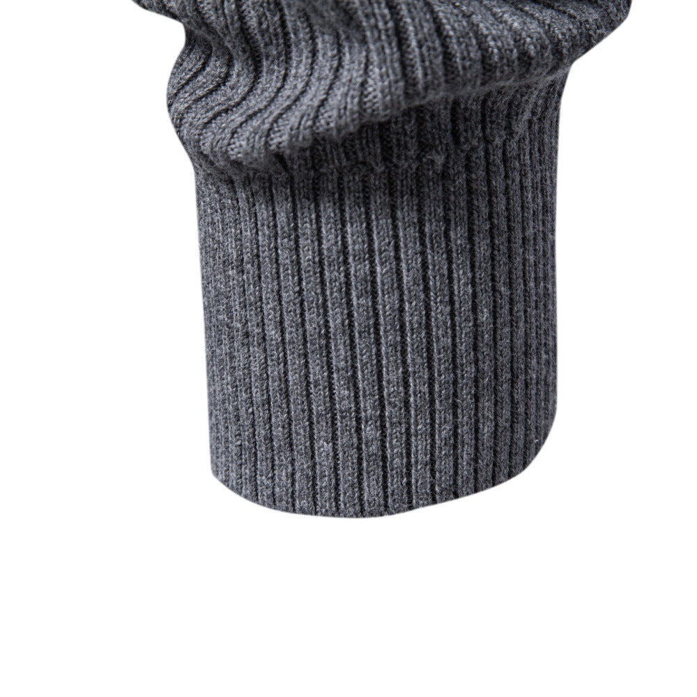 Men's Ribbed Knit Quarter Zip Sweater-thumbmail-15