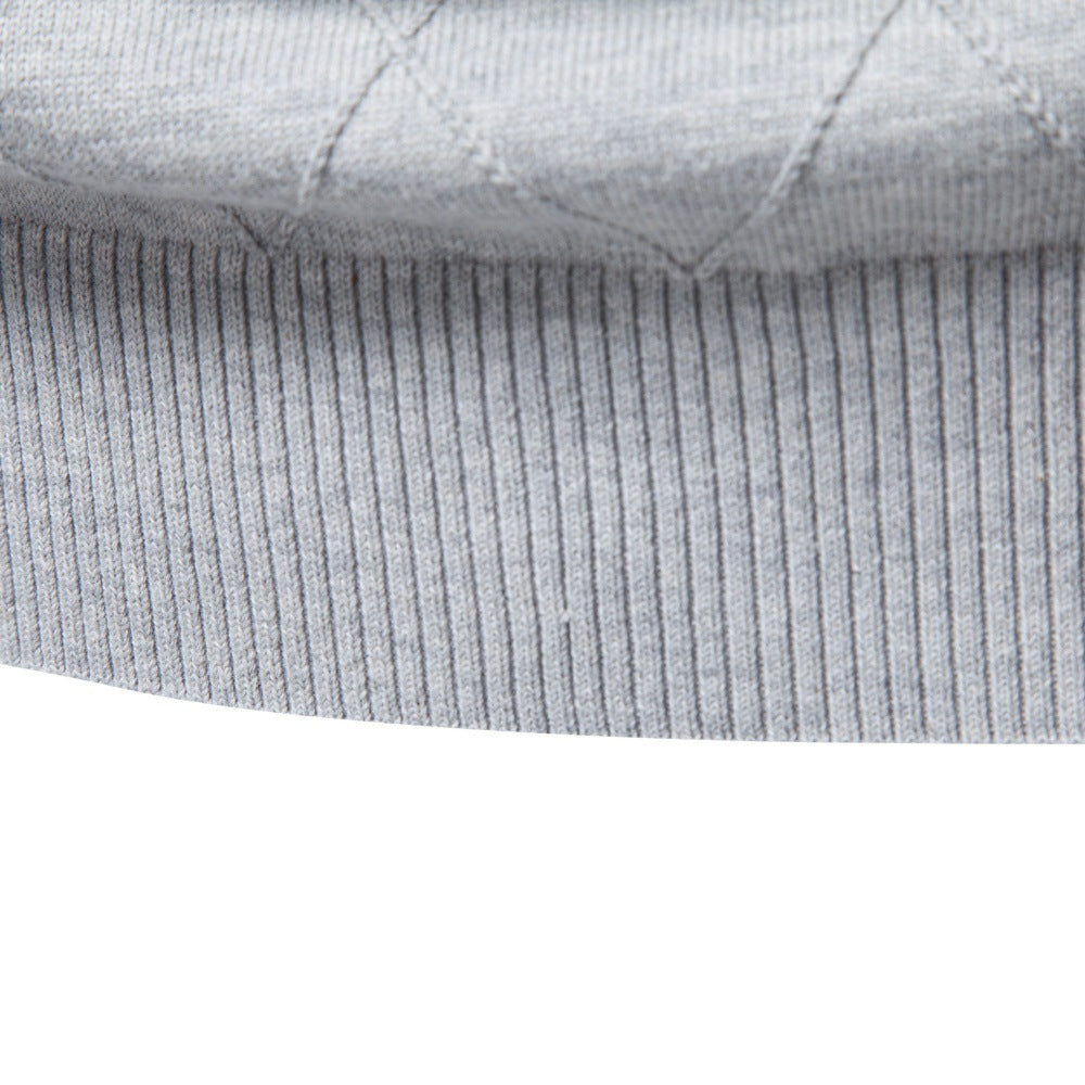 Men's Diamond Knit Quarter Zip Sweater-thumbmail-19
