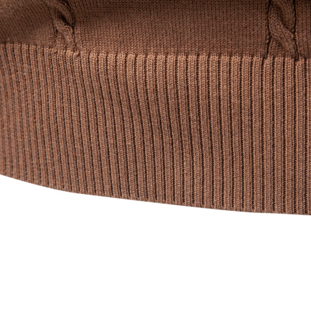 Men's Cotton Cable Knit Quarter Zip Sweater-thumbmail-23