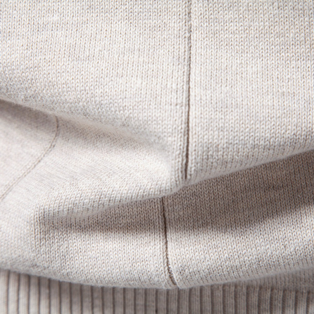 Men's Textured Cotton Quarter Zip Sweater-thumbmail-17