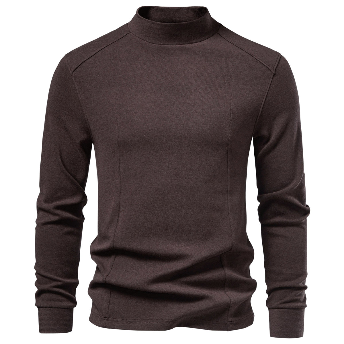 Men’s Soft Touch Mock Neck Long Sleeve T-Shirt-thumbmail-8