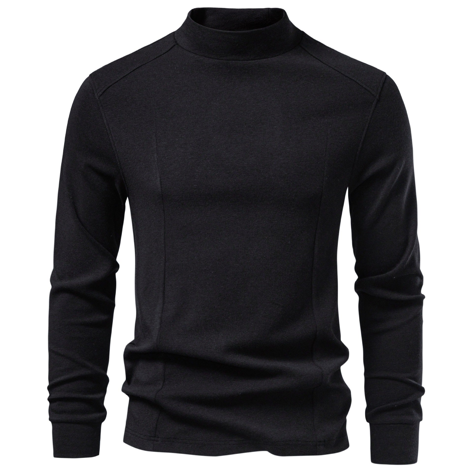 Men’s Soft Touch Mock Neck Long Sleeve T-Shirt-thumbmail-9
