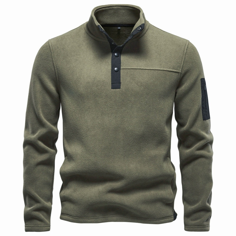 Men’s Snap-Up Fleece Pullover-thumbmail-8