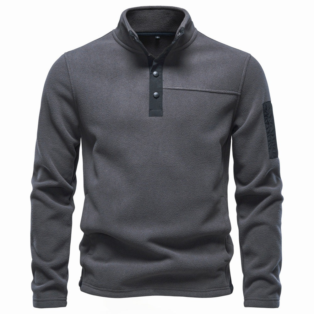 Men’s Snap-Up Fleece Pullover-thumbmail-3