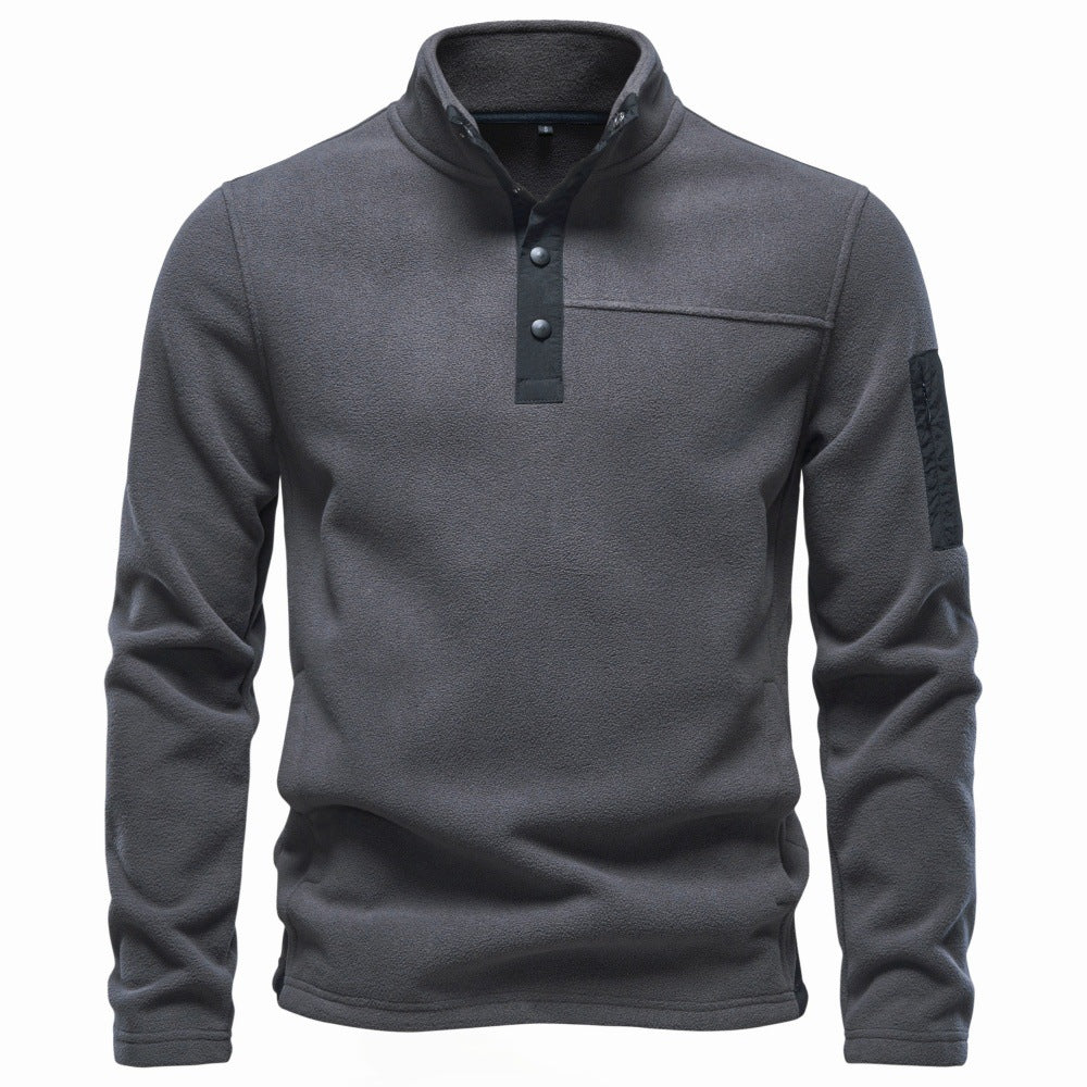 Men’s Snap-Up Fleece Pullover-thumbmail-9