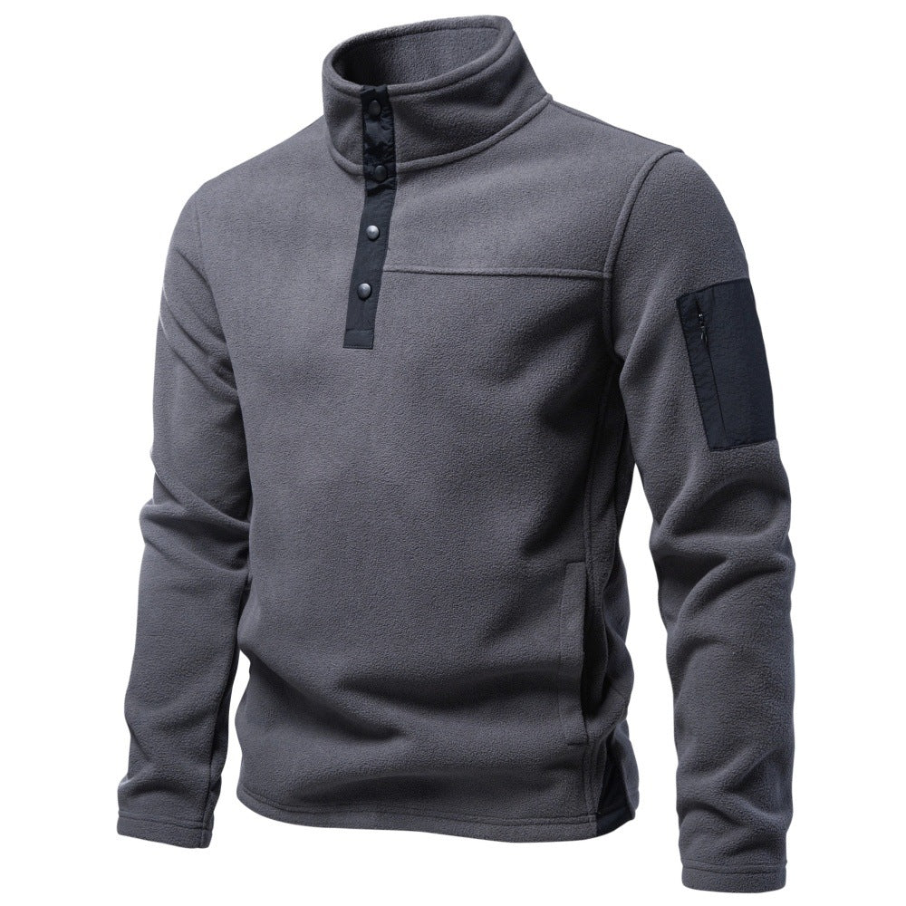 Men’s Snap-Up Fleece Pullover-thumbmail-10