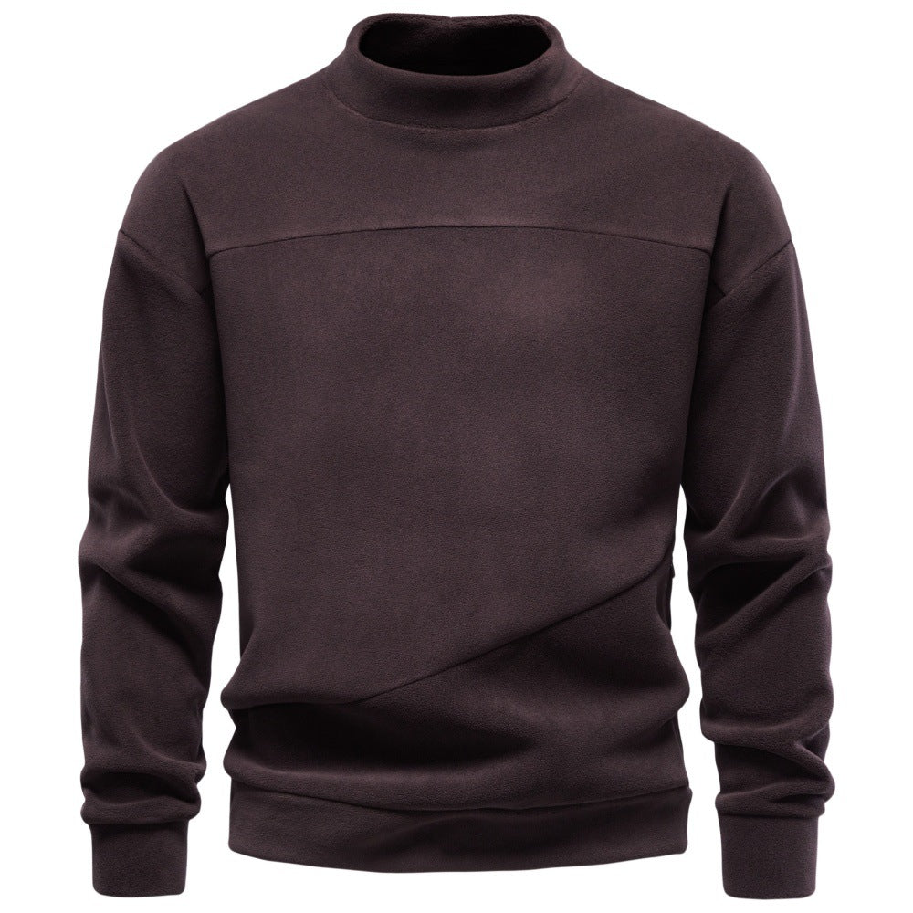 Men’s Mock Neck Fleece Sweatshirt-thumbmail-11