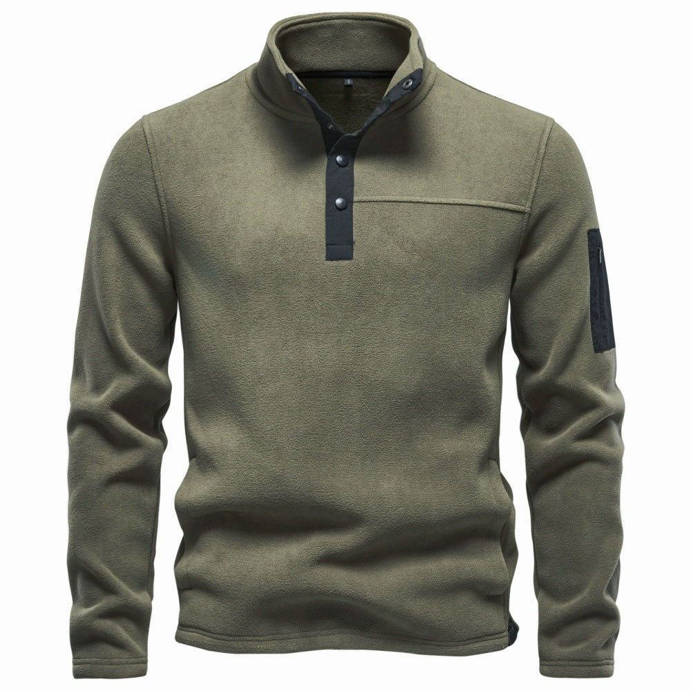 Men’s Snap-Up Fleece Pullover-thumbmail-11
