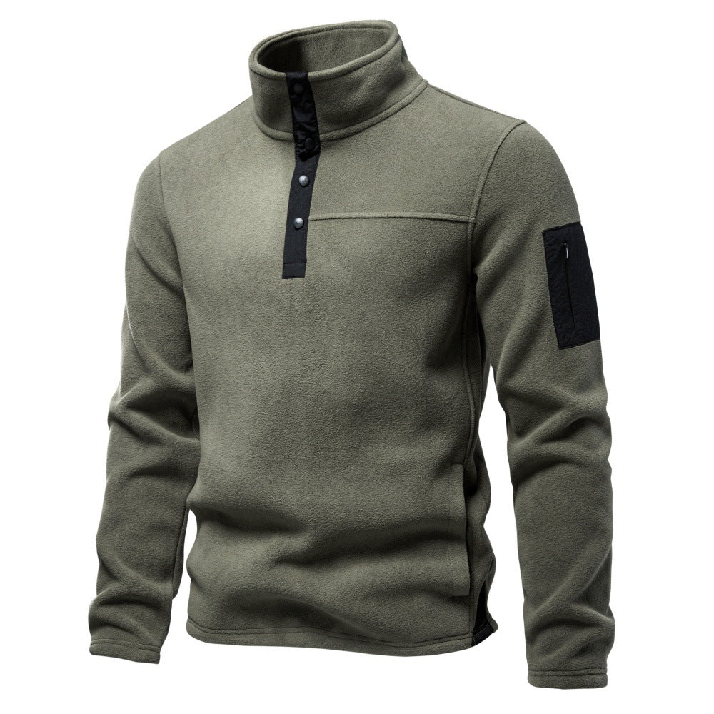 Men’s Snap-Up Fleece Pullover-thumbmail-12