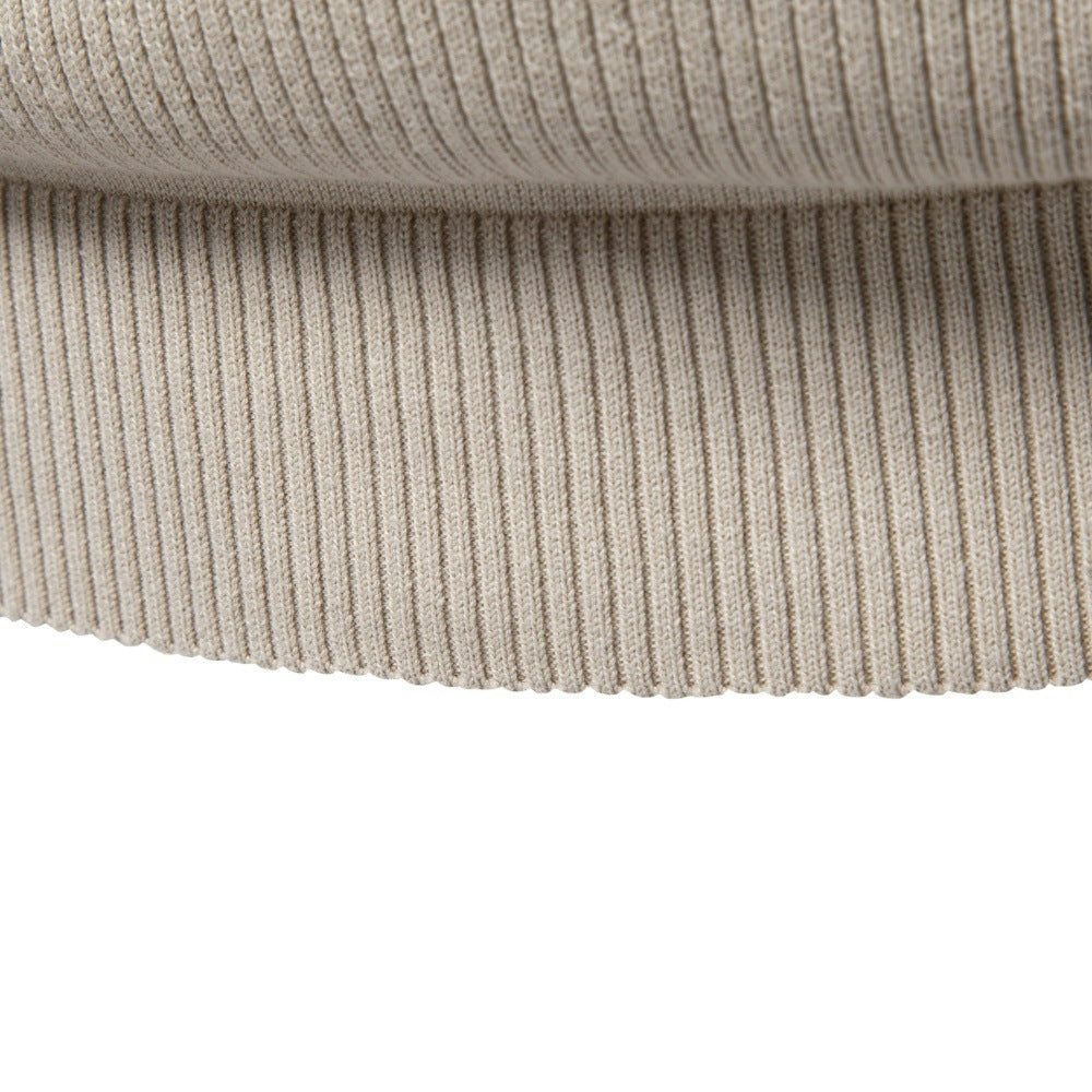 Men’s Ribbed Crew Neck Cotton Sweater-thumbmail-18