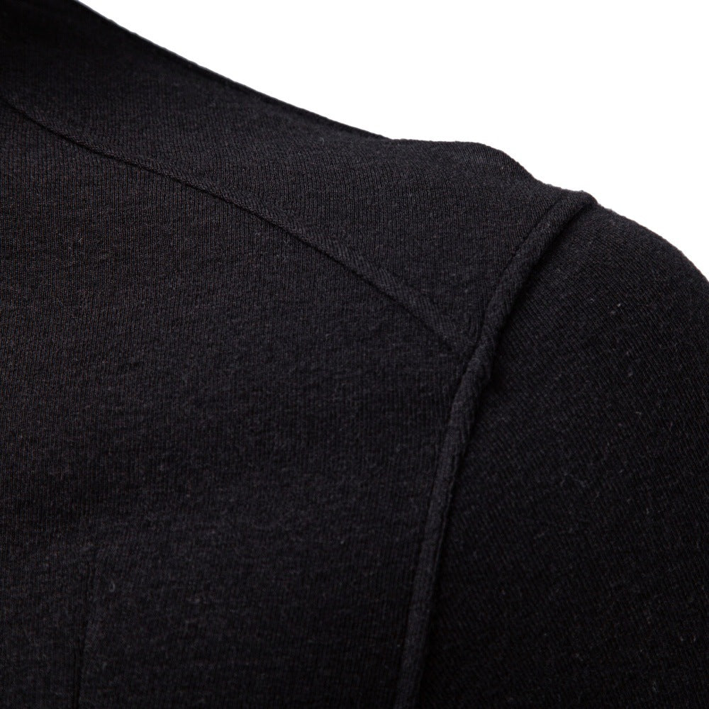Men’s Soft Touch Mock Neck Long Sleeve T-Shirt-thumbmail-23