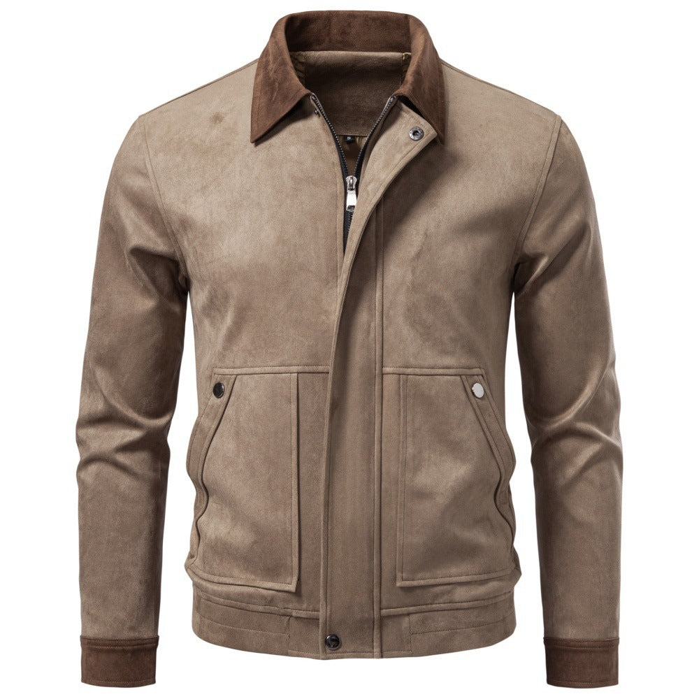 Men’s Faux Suede Full-Zip Jacket-thumbmail-1