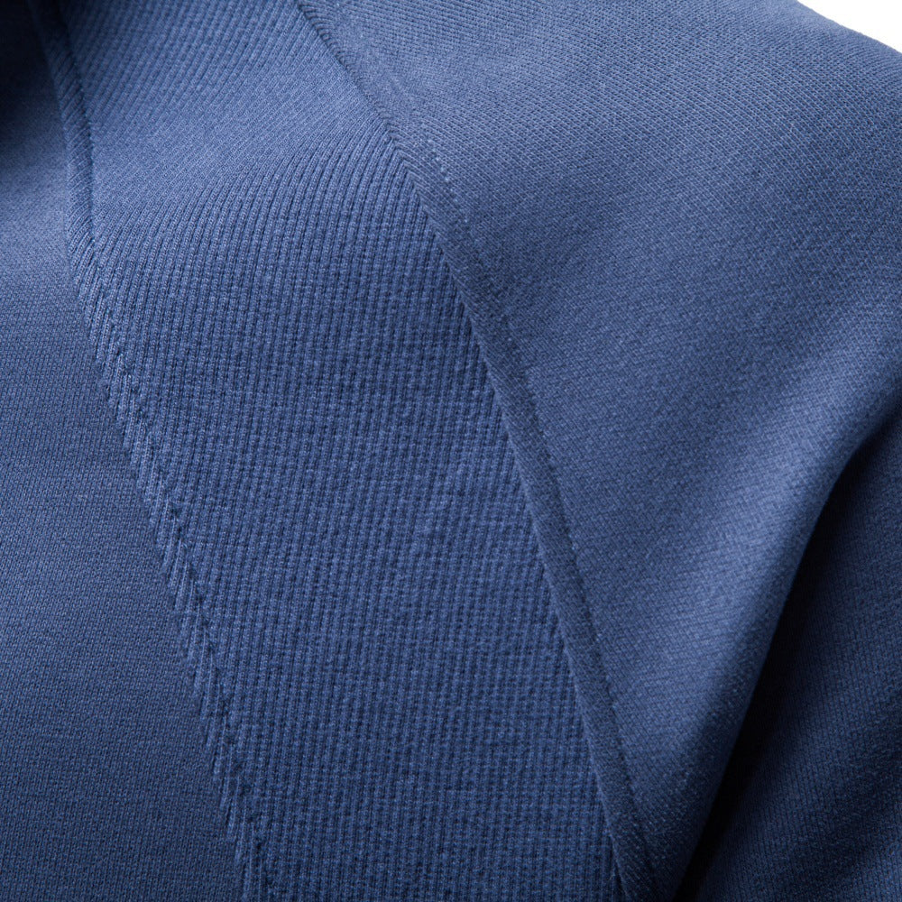 Men’s Stand Collar Quarter-Zip Sweatshirt-thumbmail-2