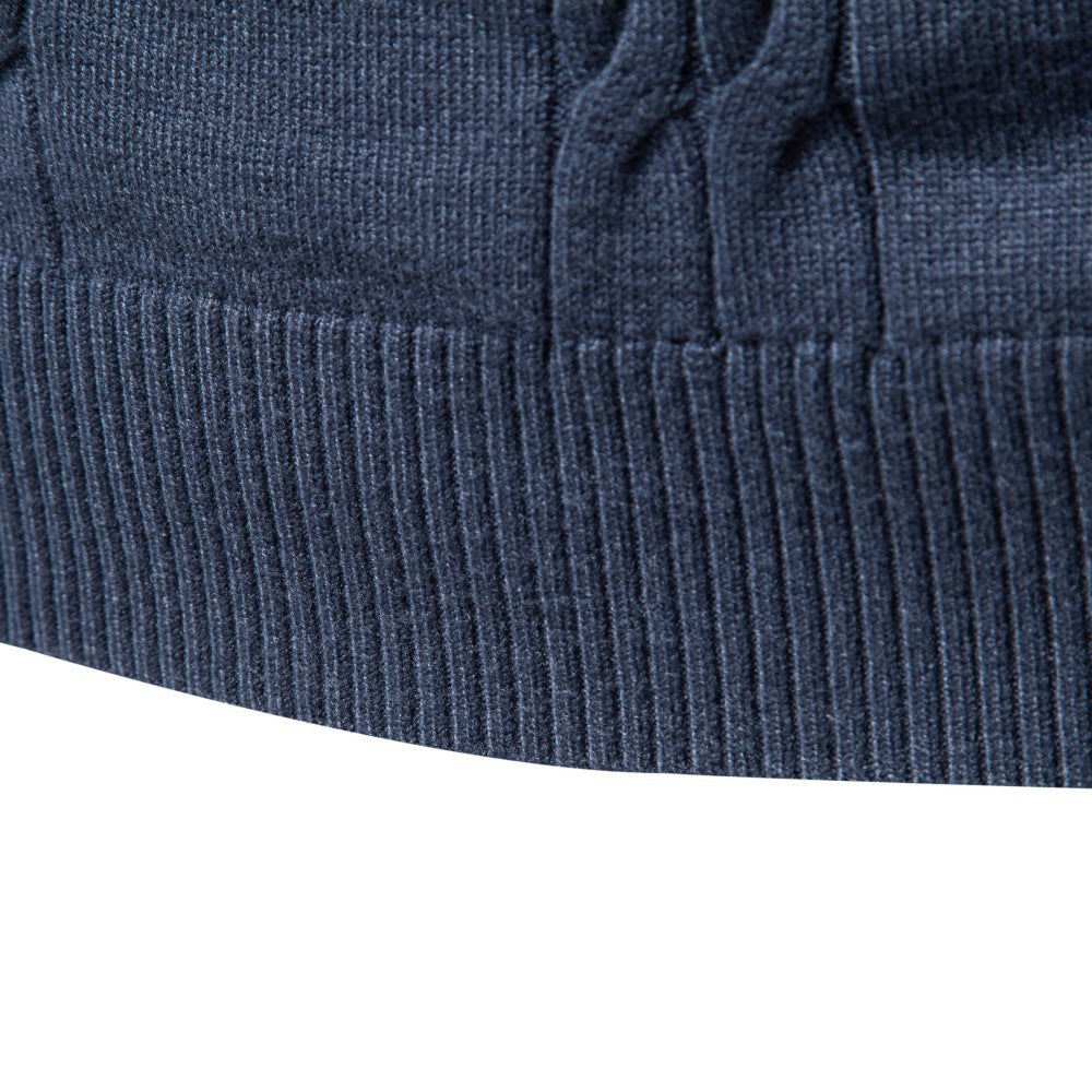 Men’s Cable Knit Turtleneck Sweater-thumbmail-4