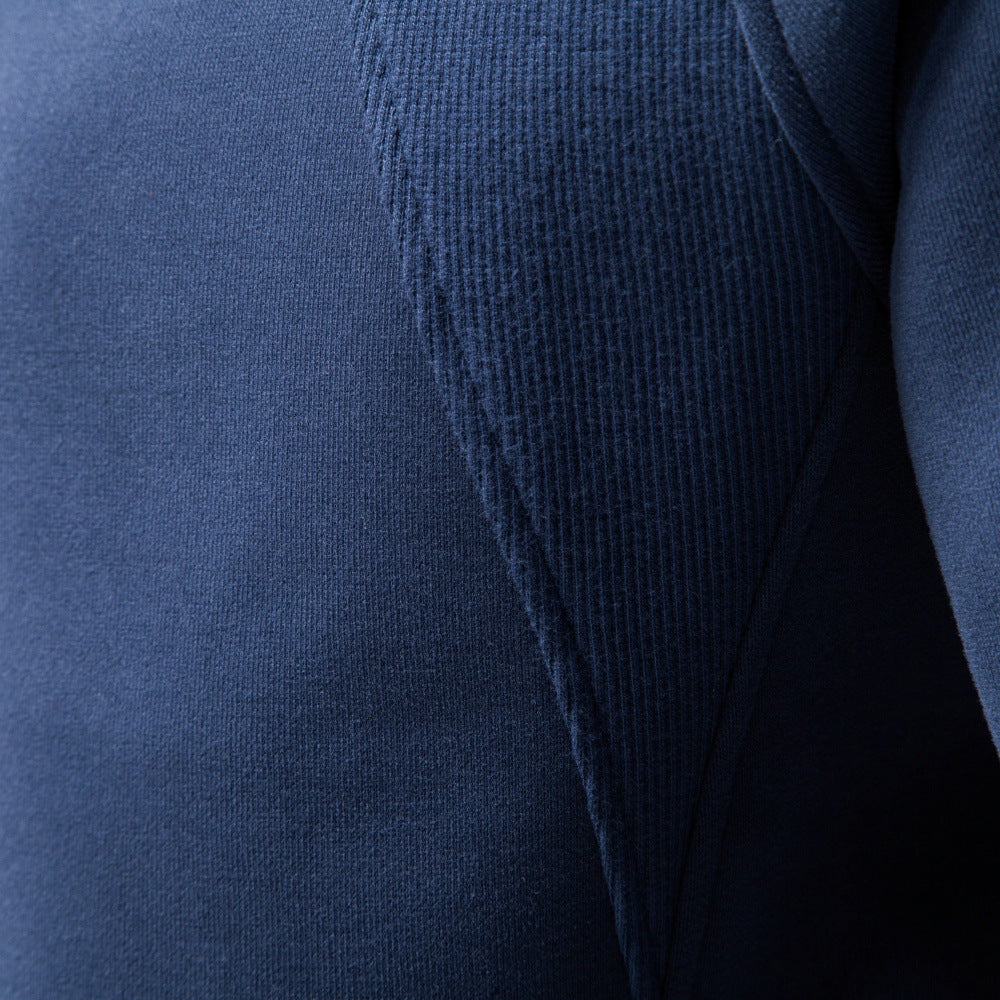 Men’s Stand Collar Quarter-Zip Sweatshirt-thumbmail-4