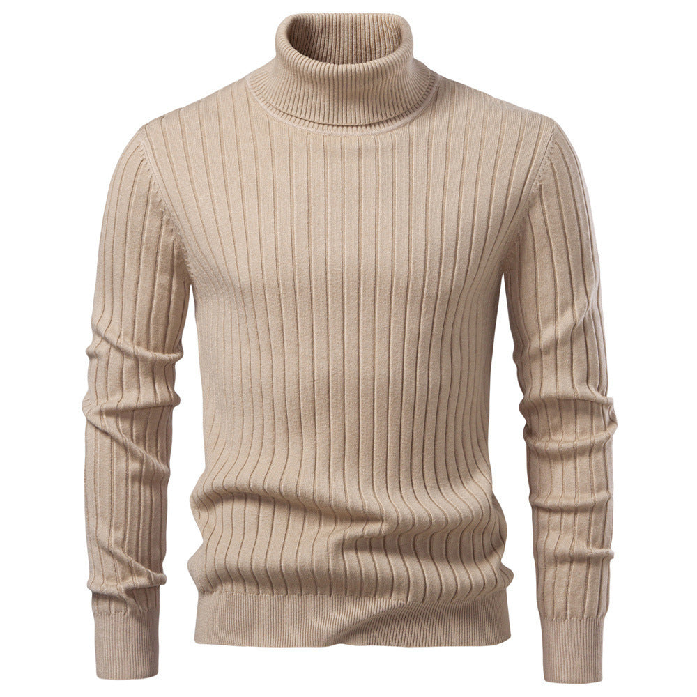 Men’s Ribbed Slim Fit Turtleneck Sweater-thumbmail-10