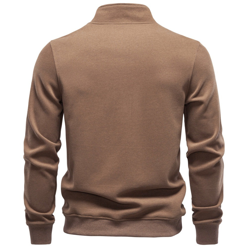 Men’s Quarter-Zip Cotton Blend Sweatshirt-thumbmail-10