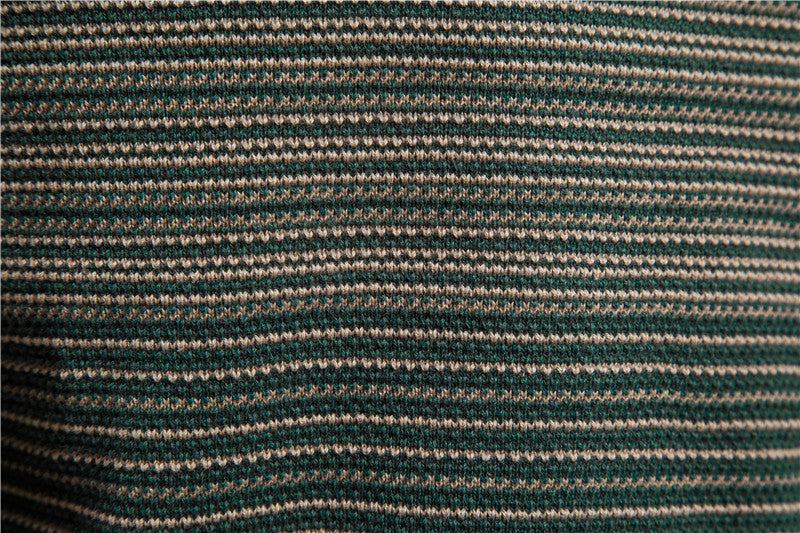 Men’s Striped Crew Neck Cotton Sweater-thumbmail-15
