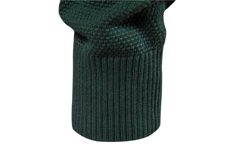 Men’s Striped Crew Neck Cotton Sweater-thumbmail-16