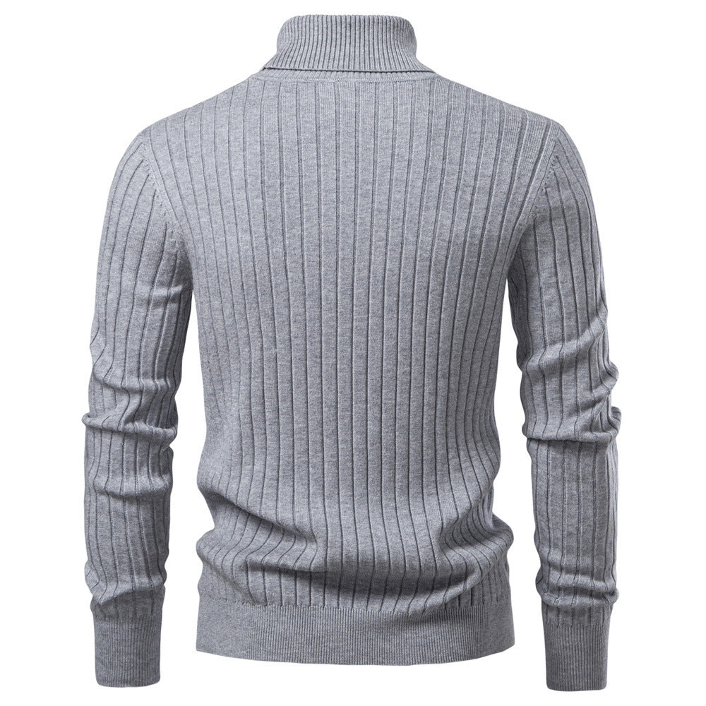 Men’s Ribbed Slim Fit Turtleneck Sweater-thumbmail-18