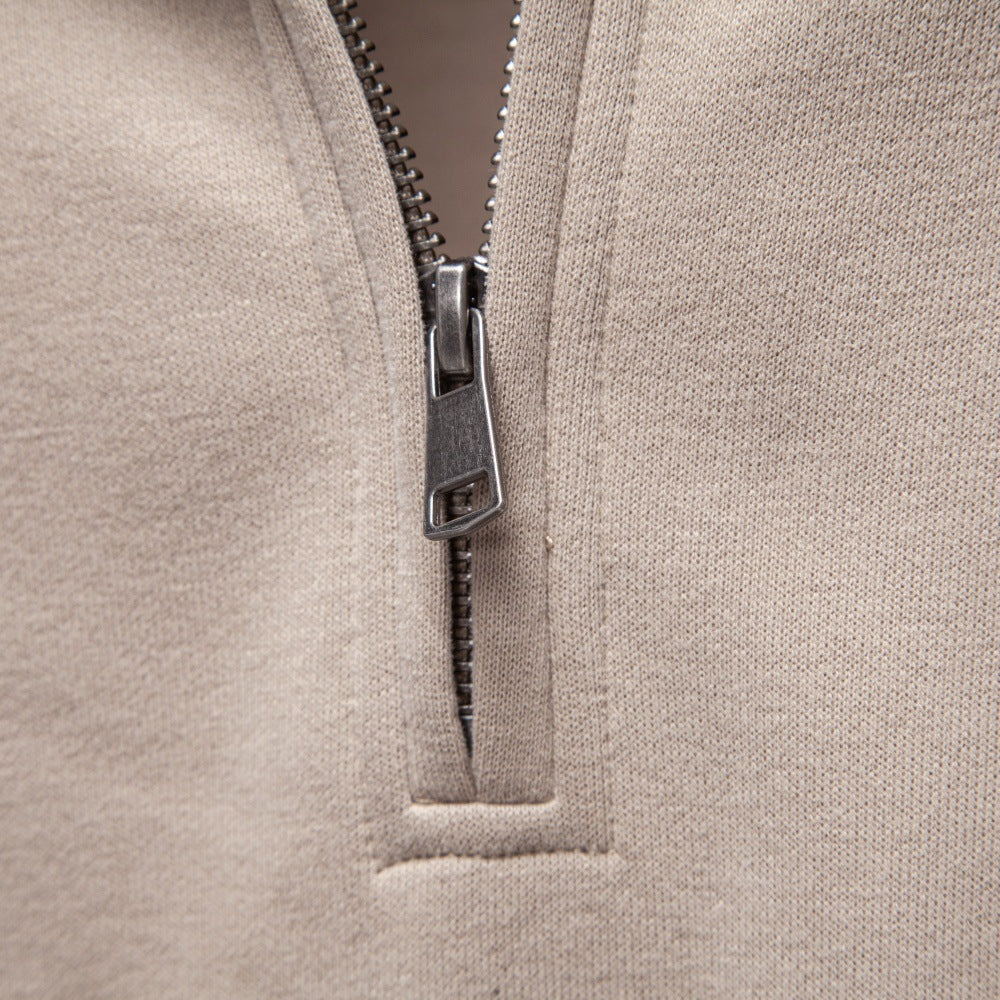 Men’s Stand Collar Quarter-Zip Sweatshirt-thumbmail-22