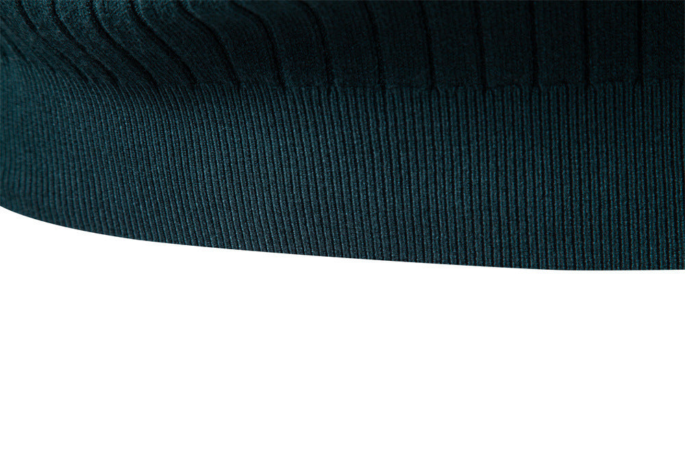 Men’s Ribbed Slim Fit Turtleneck Sweater-thumbmail-23