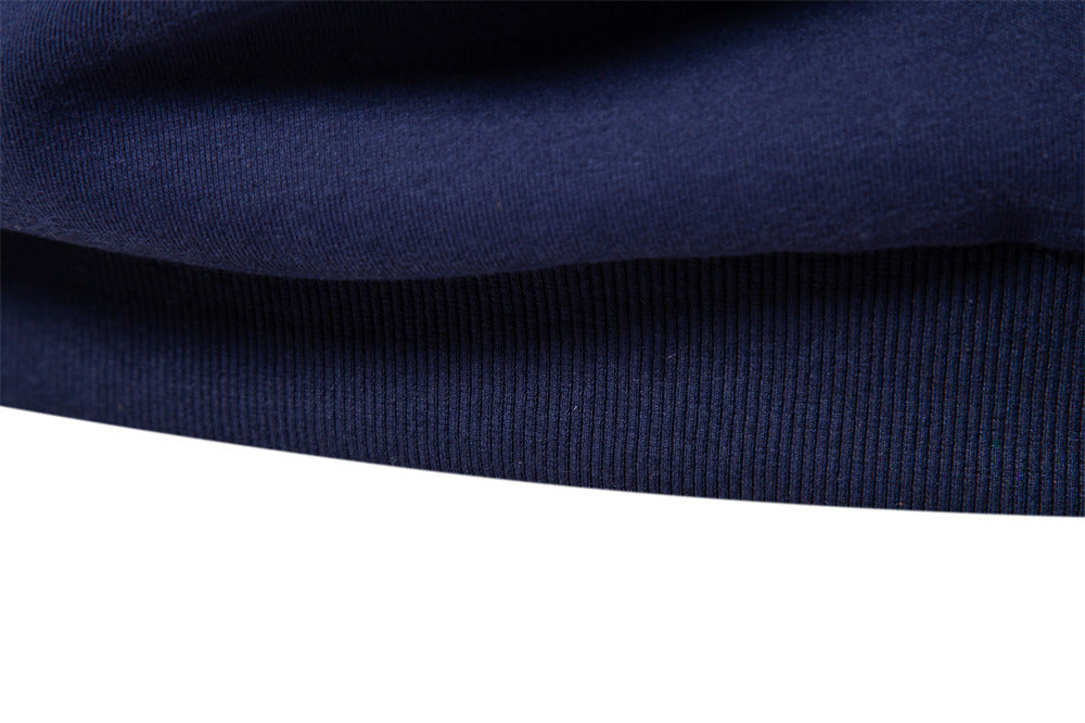 Men’s Contrast Collar Long Sleeve Polo Shirt-thumbmail-27