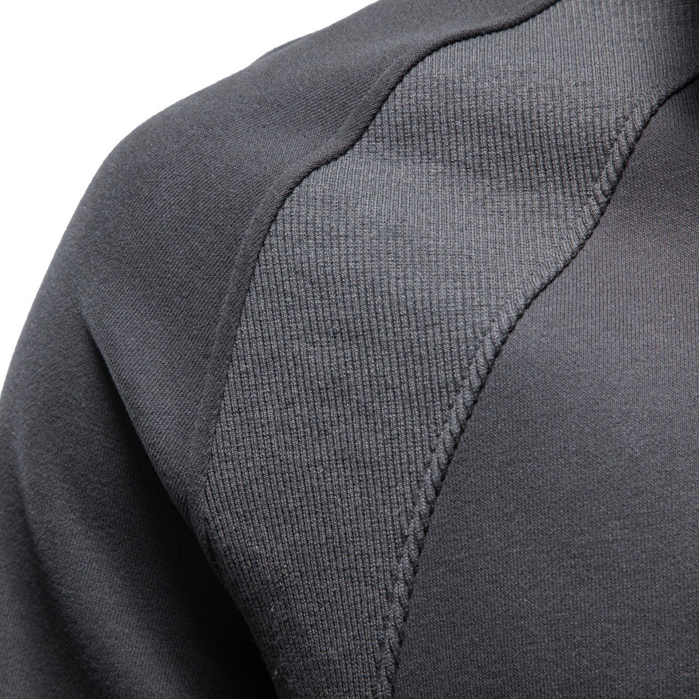 Men’s Stand Collar Quarter-Zip Sweatshirt-thumbmail-27