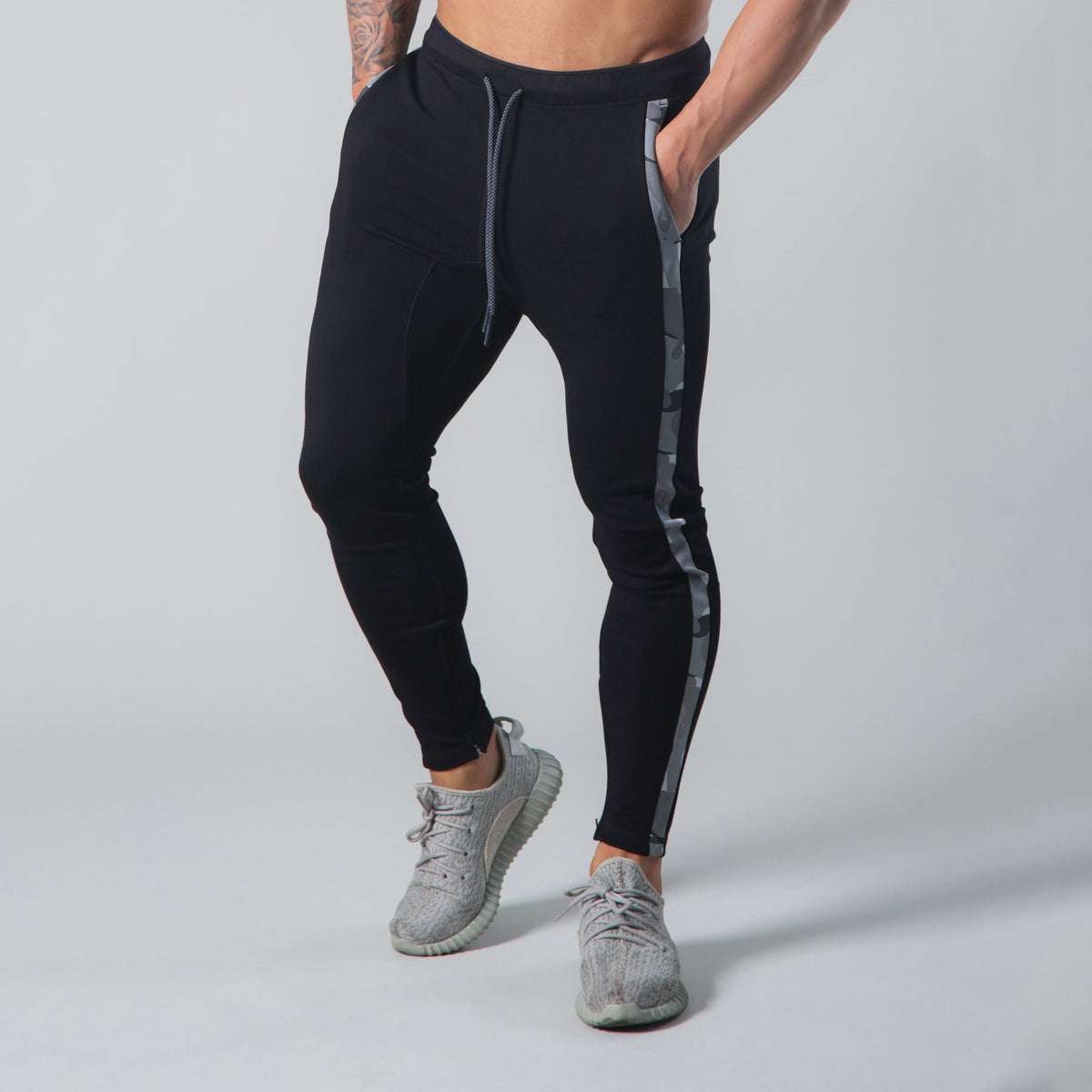 Men’s Camo Panel Athletic Ankle Zip Joggers-thumbmail-7