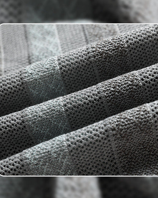 Men’s Textured Knit Long Sleeve Polo Sweater-thumbmail-3
