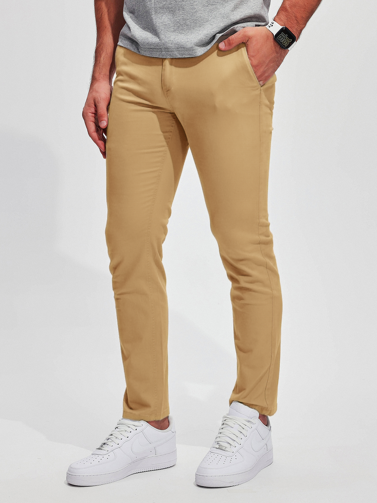 365 Twill Chino Stretch Cotton Pants - Ahaselected