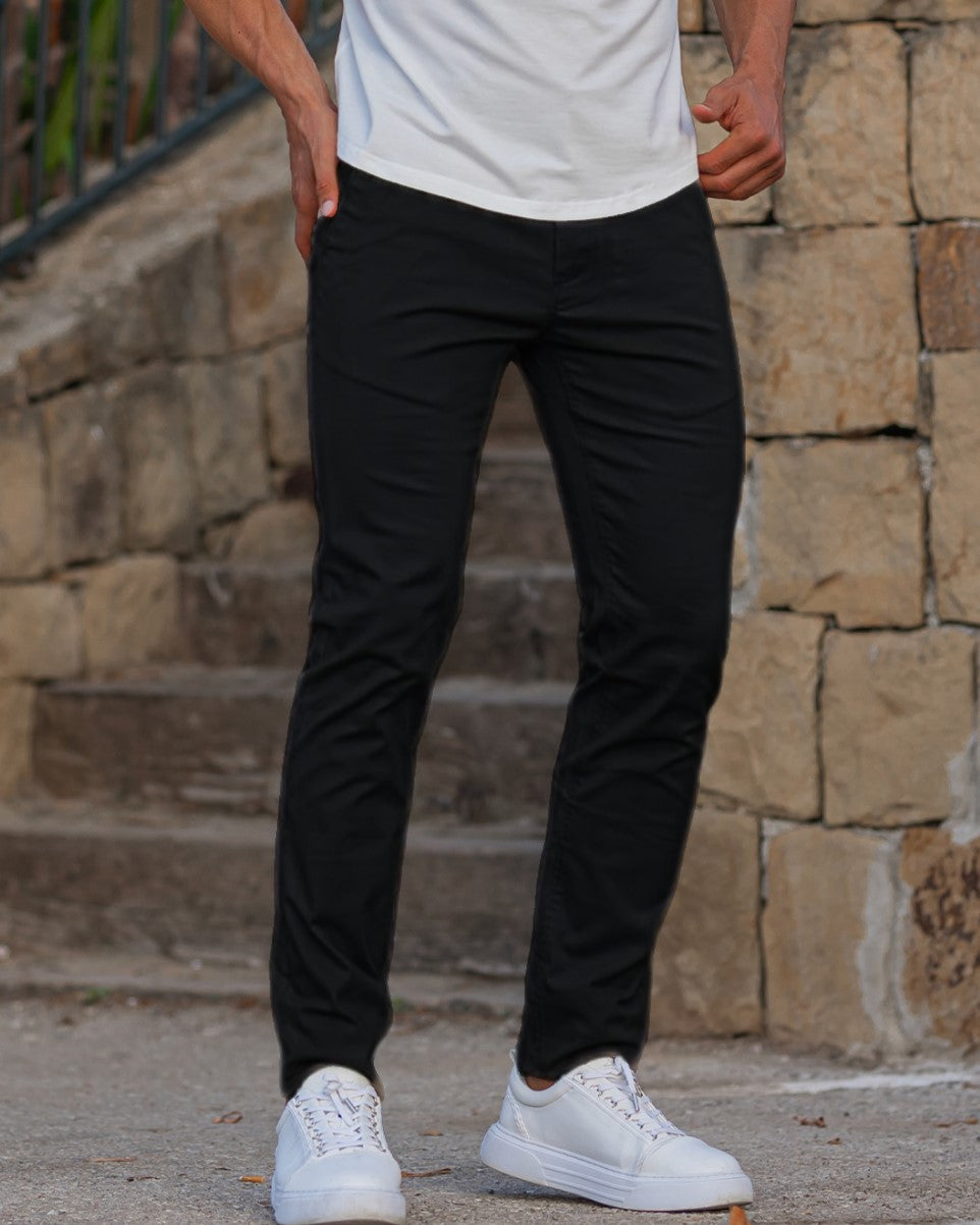 365 Twill Chino Stretch Cotton Pants - Ahaselected