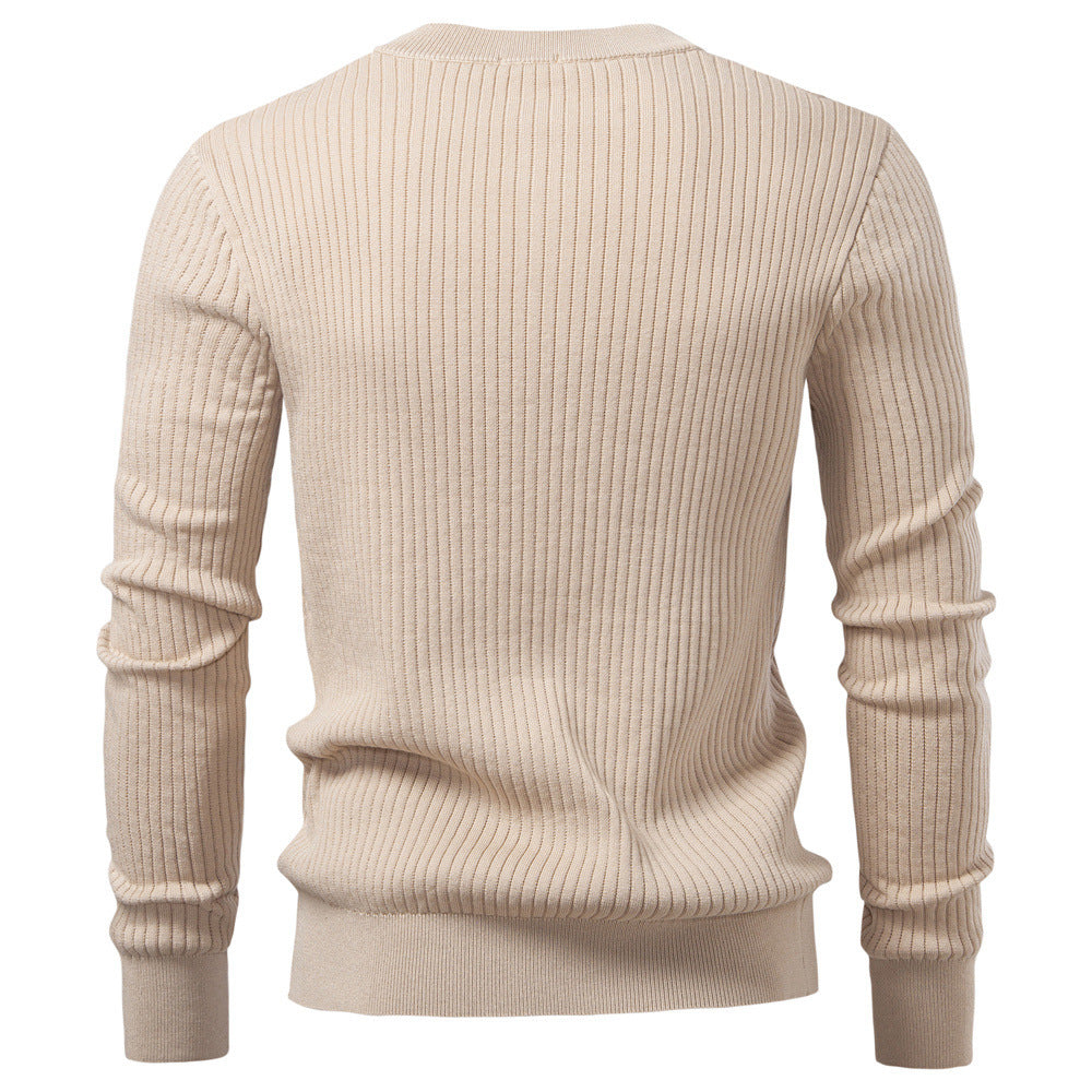 Men’s Ribbed Knit Henley Sweater-thumbmail-15