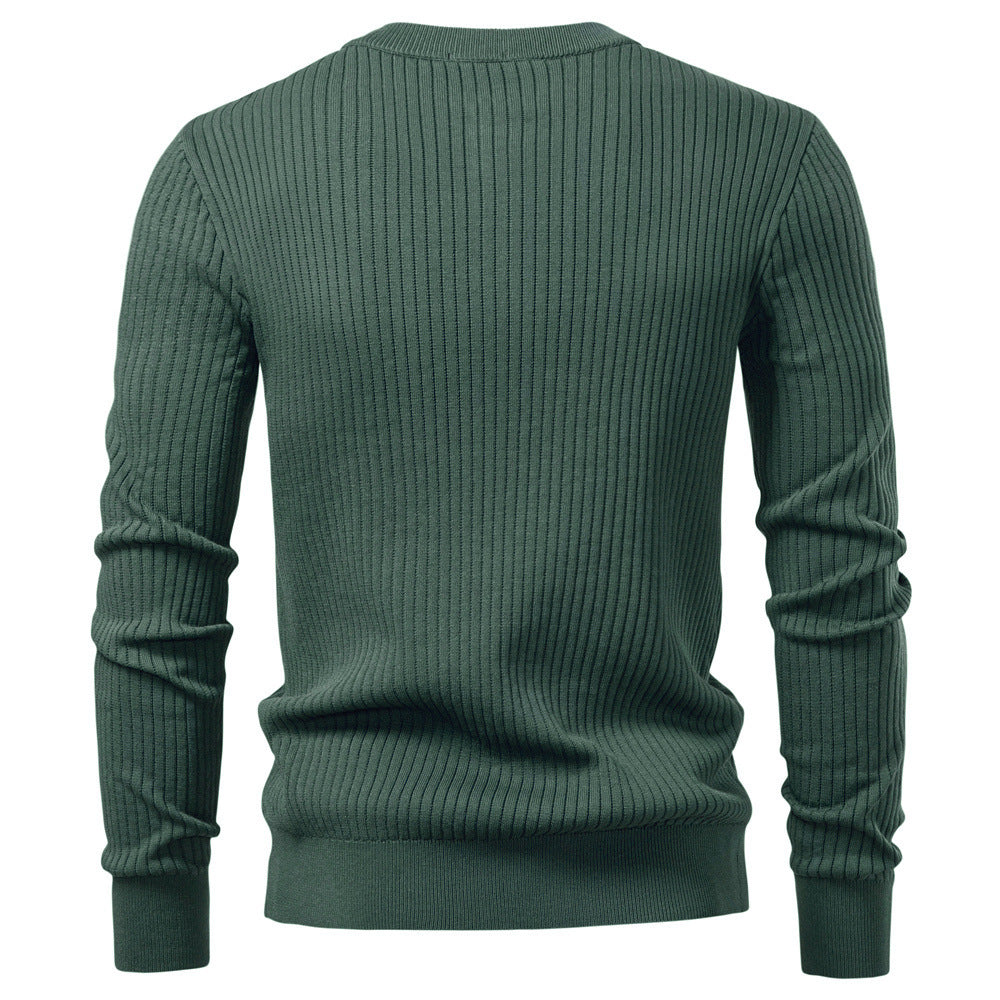 Men’s Ribbed Knit Henley Sweater-thumbmail-21