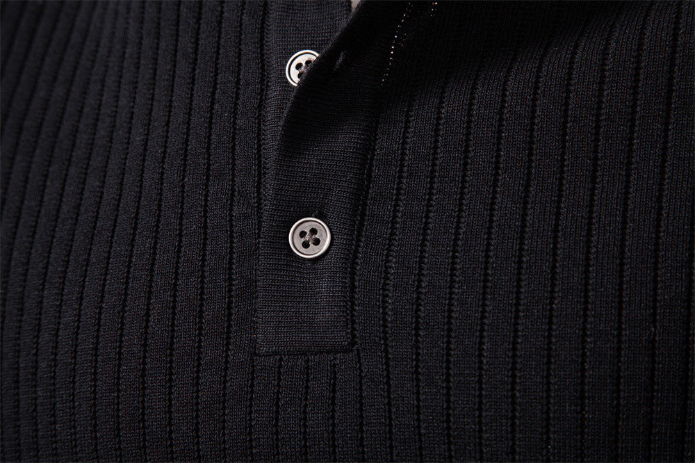 Men’s Ribbed Knit Henley Sweater-thumbmail-23