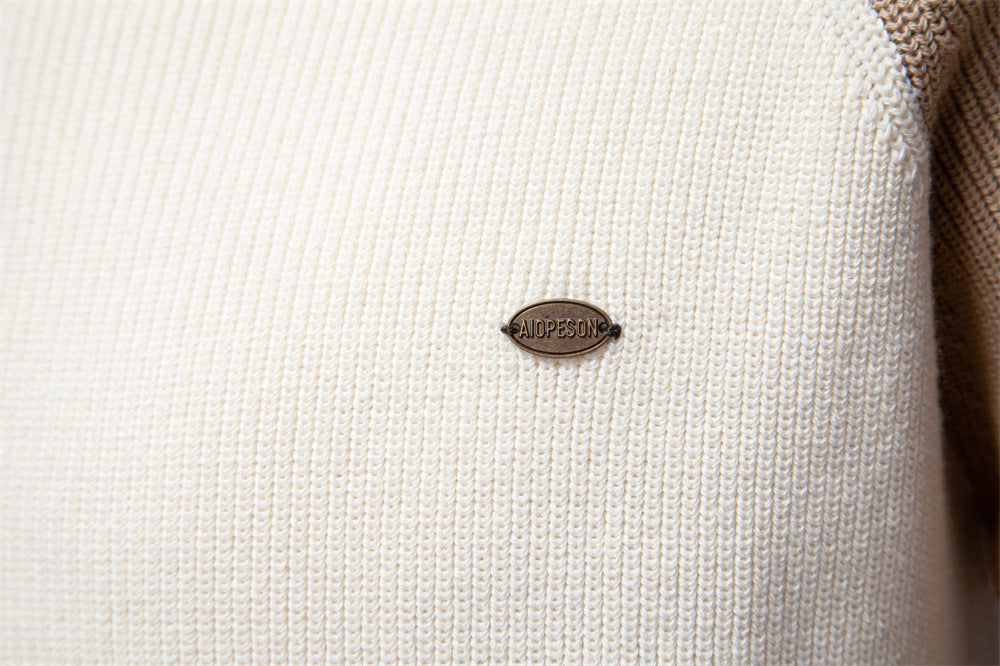 Men’s Raglan Quarter-Zip Cotton Sweater-thumbmail-20