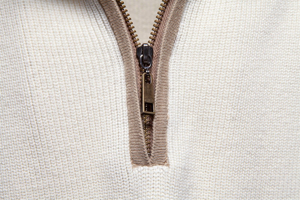 Men’s Raglan Quarter-Zip Cotton Sweater-thumbmail-24
