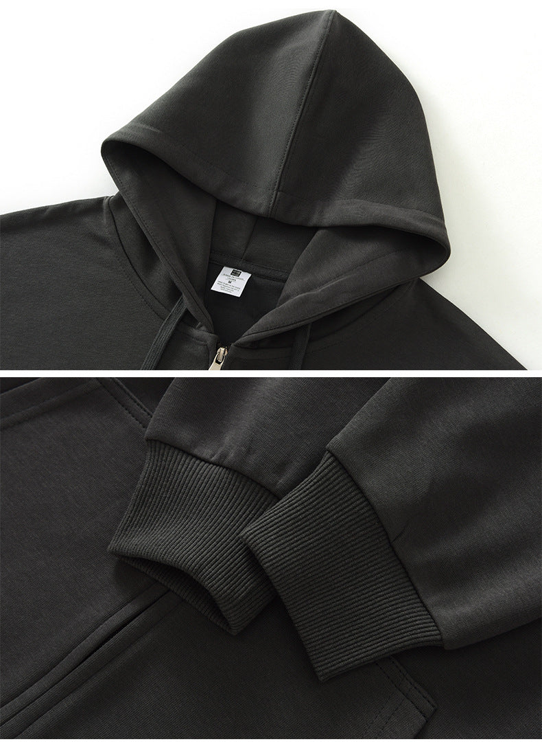 Men's Cotton Blend Relaxed Fit Full-Zip Hoodie-thumbmail-30