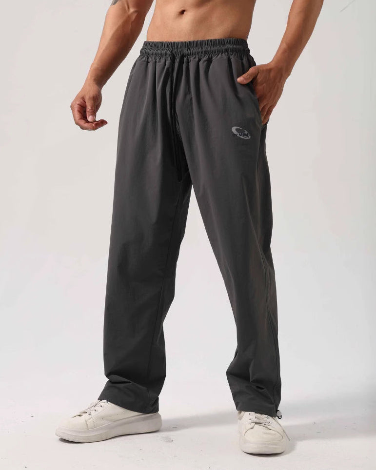 Men’s Relaxed Fit Drawstring Hem Track Pants